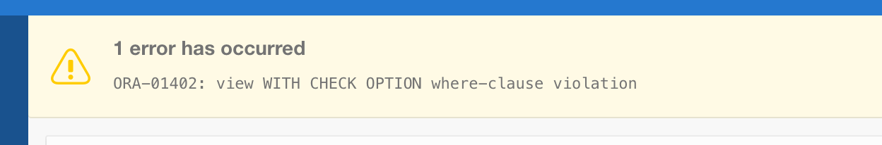 Update With Check Option Oracle Update With Check Option Oracle