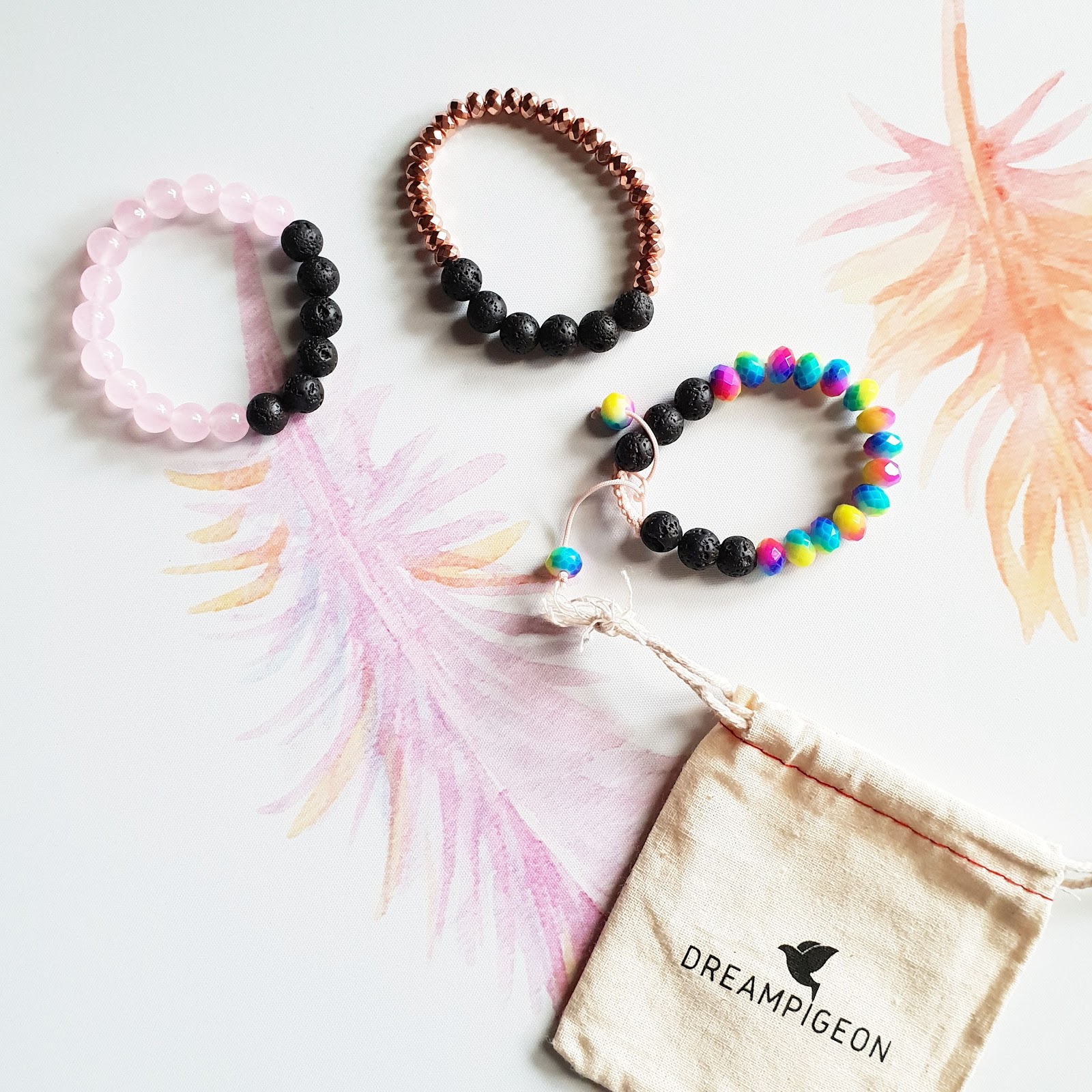 Review Lava Diffuser Bracelets from DreamPigeon Almost Posh