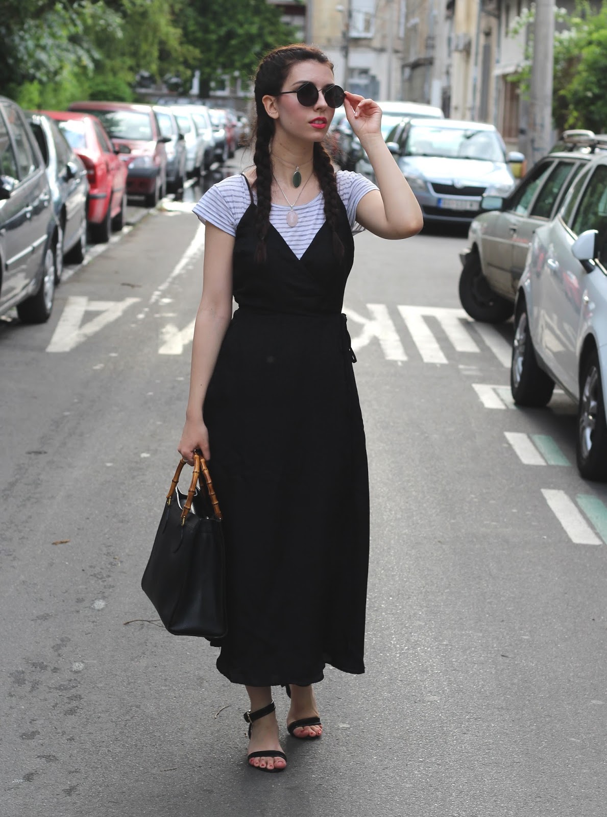 Black slip dress | BEAUTY FINE PRINT