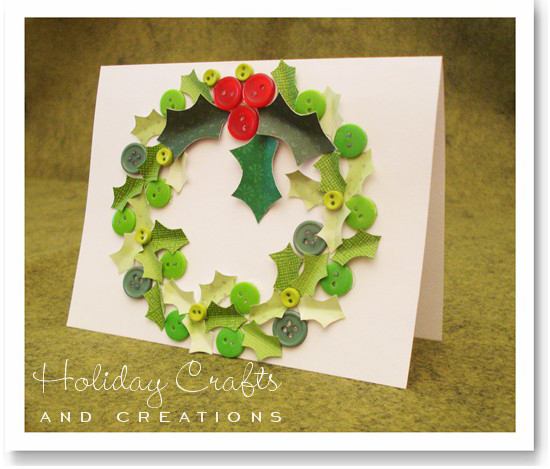 christmas cards ideas Homemade christmas card ideas wreaths final