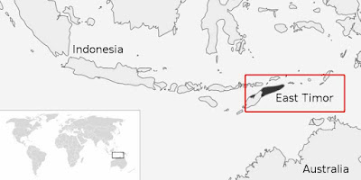 Gambar Peta Letak Timor Timur