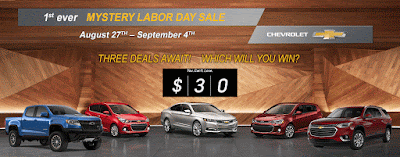 Mystery Labor Day Sale at Emich Chevrolet near Denver
