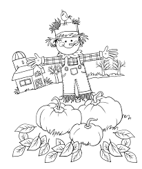 Scarecrow Coloring Page 10