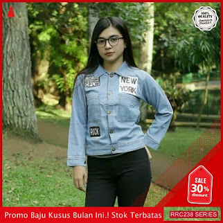 RRC238J56 Jaket Jeans Newyork Wanita Terbaru BMGShop