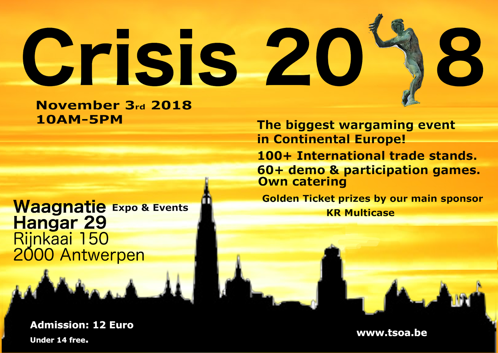 JJ's Wargames Crisis 2018 Tin Soldiers of Antwerp
