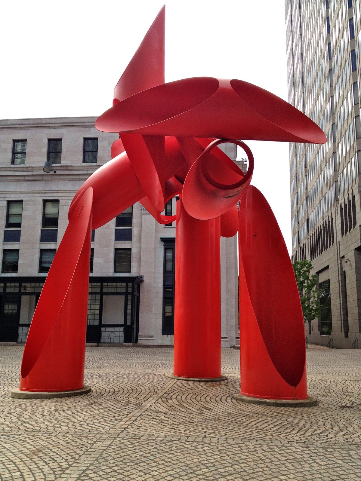 Sculpture Garden "On High" in Downtown New Haven, Connecticut