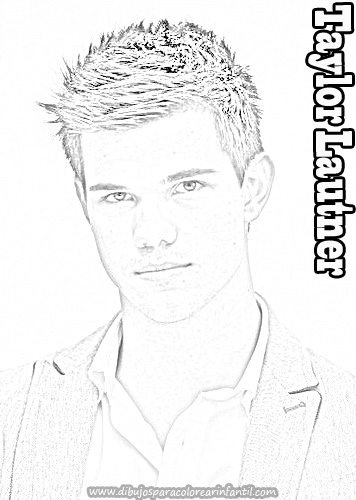 taylor lautner coloring pages - photo #1