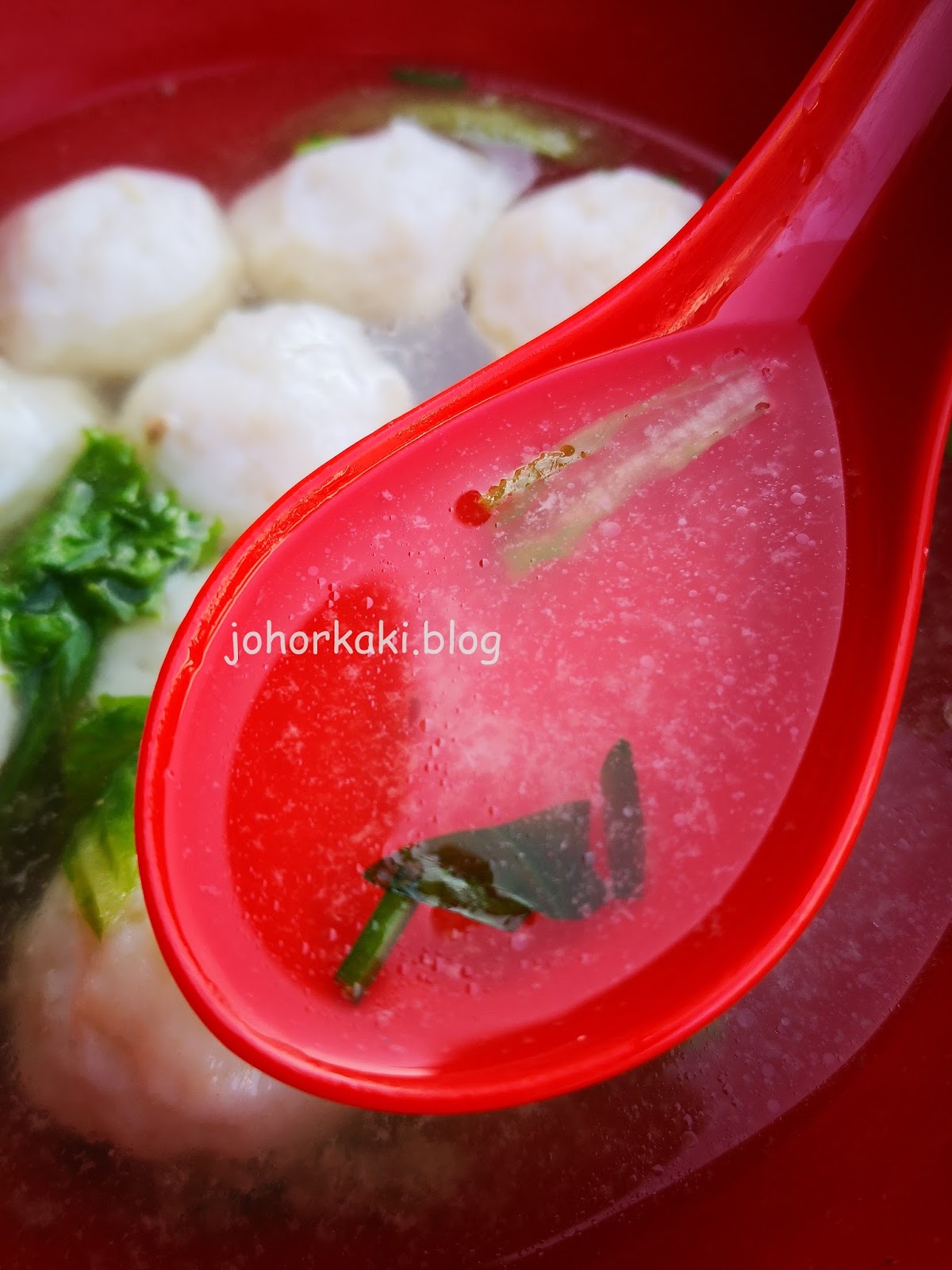 What to Eat in Johor Jaya. Fish Ball Soup at Fong Yem Kopitiam Tony