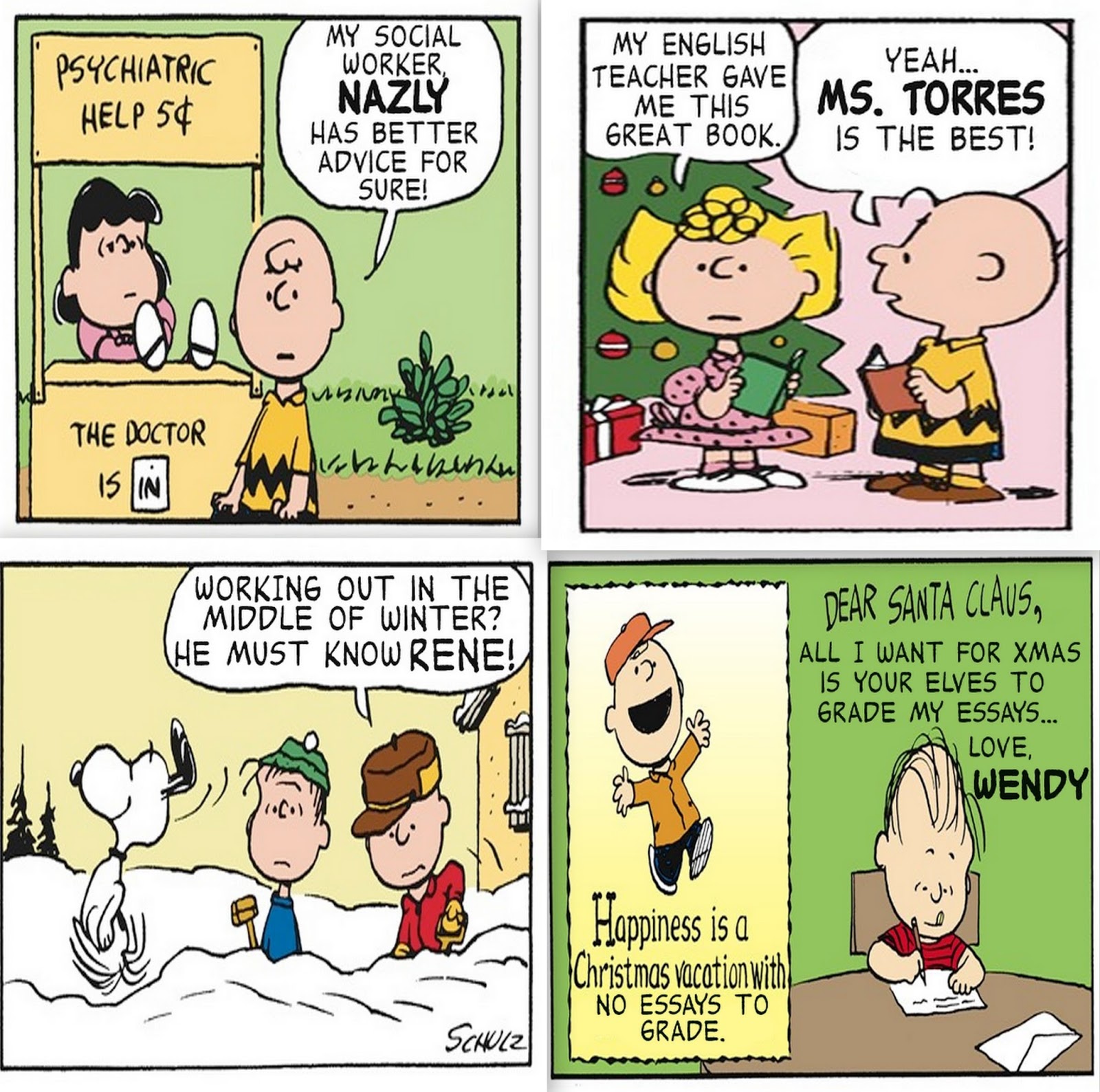 Peanuts Christmas Comic Strip