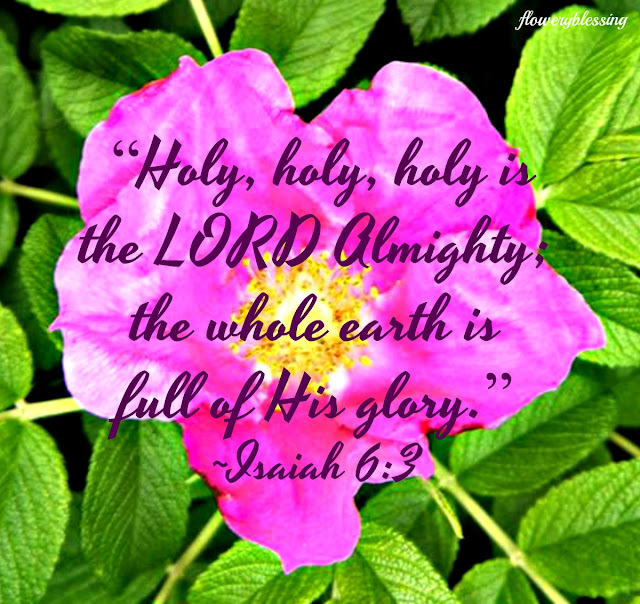 Flowery Blessing “Holy, holy, holy is the LORD Almighty; the whole