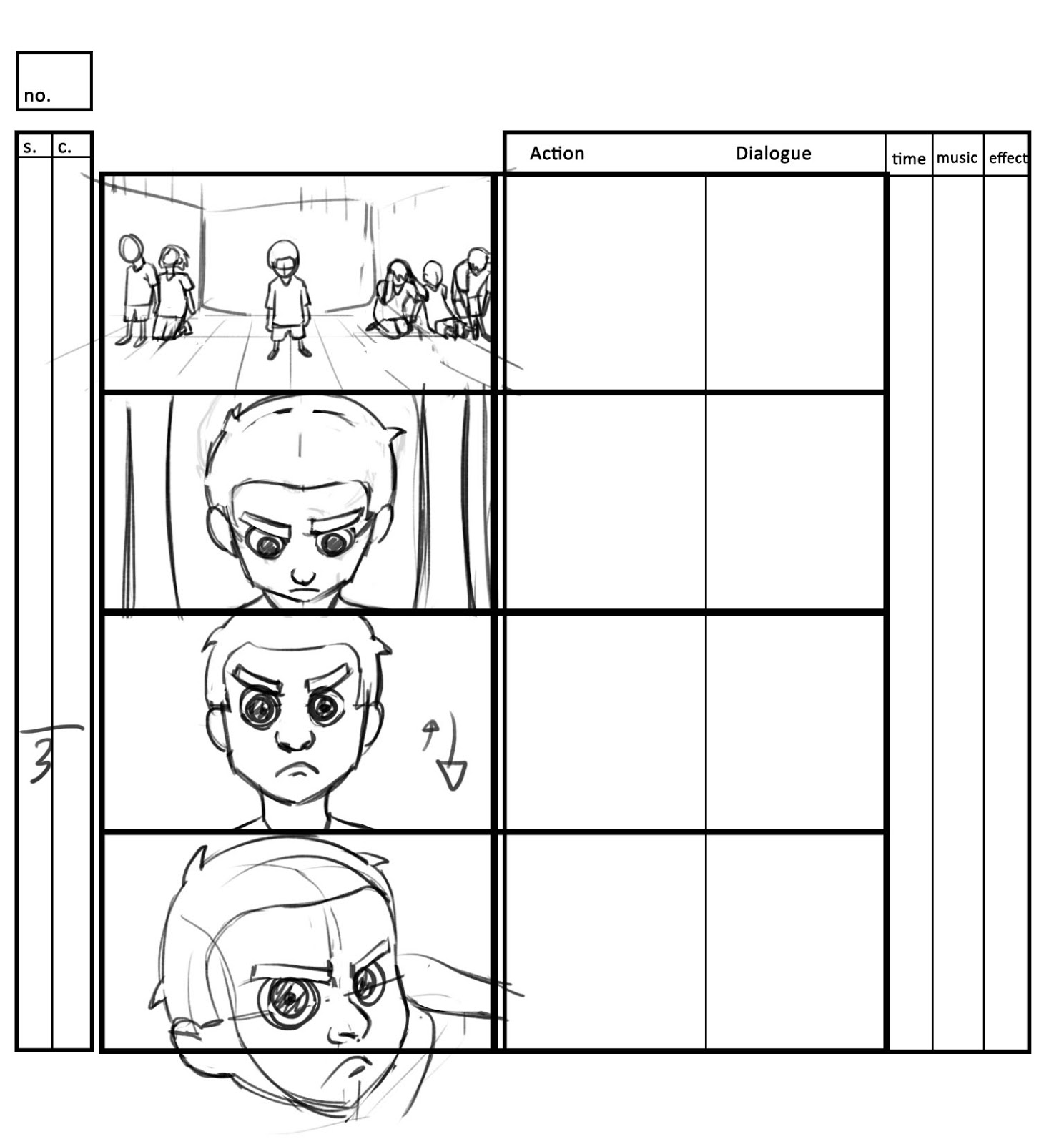 muslim cartoon for kids storyboard to rough animation 01 animation storyboard