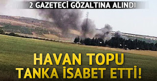 gaziantepte Havan topu tanka isabet etti