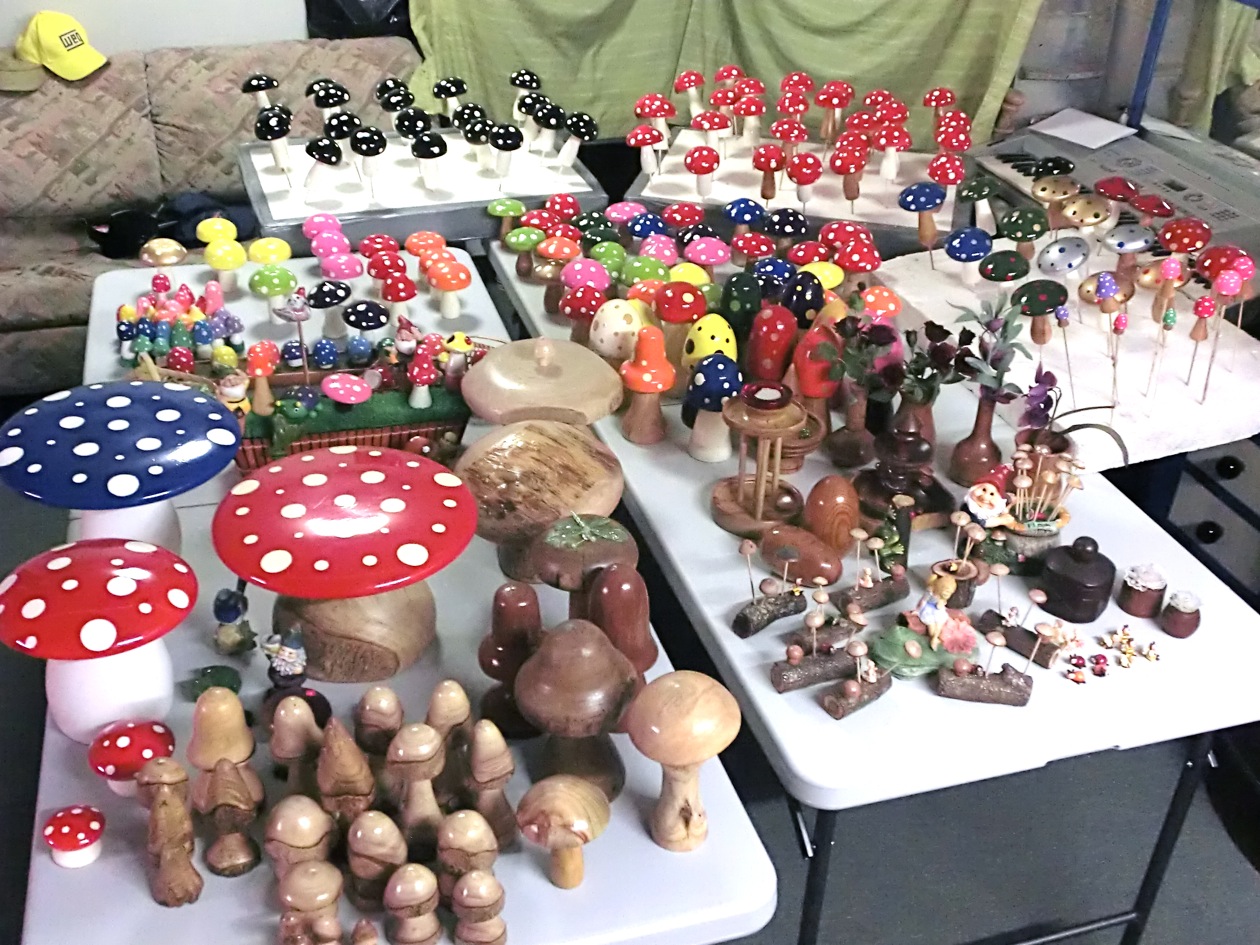 Zakka 81 Handmade Wooden Mushrooms ( Toadstool )