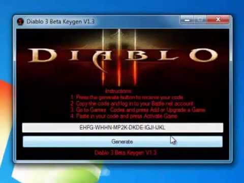 Diablo 3 cd key generator