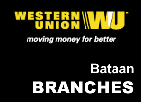 List of Western Union Branches - Bataan