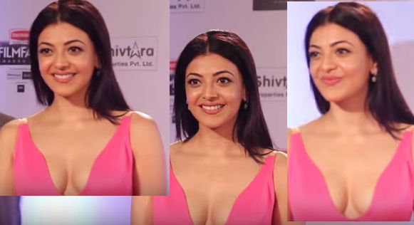 HOT KAJAL AGGARWAL SMILING WITH BOOBS EXPOSED CLEAVAGE HOT KAJAL AGGARWAL SMILING WITH BOOBS EXPOSED CLEAVAGE