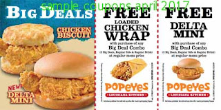 free Popeyes Chicken coupons for april 2017 free Popeyes Chicken coupons for april 2017