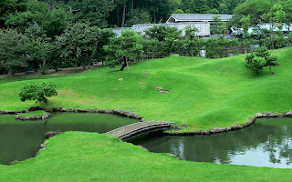 Golf Course Lake Landscape HD Wallpaper
