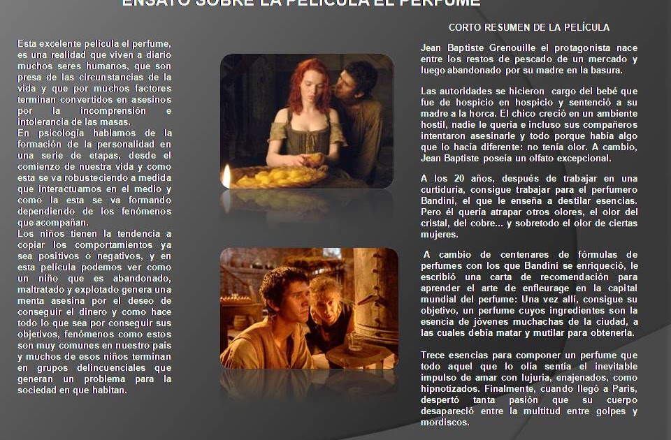 Investigacion y Conocimiento PELICULA EL PERFUME