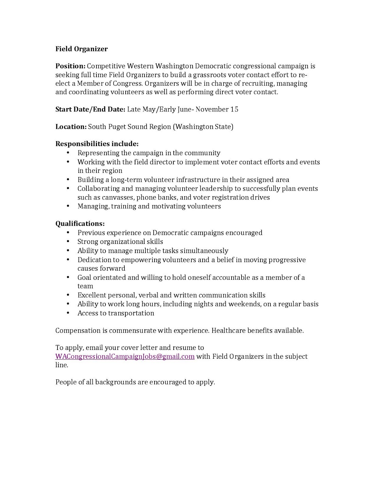 university of puget sound politics and government field political cover letter