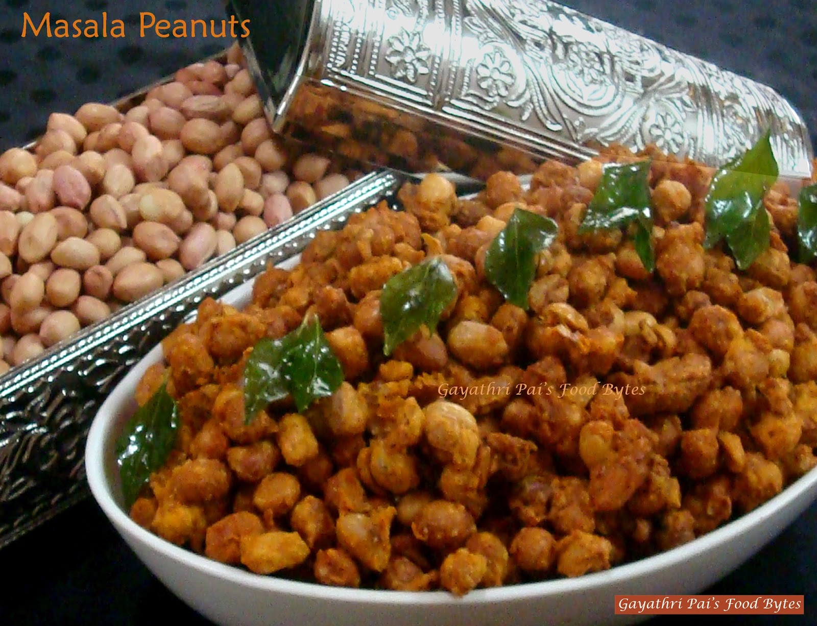 Gayathri Pai's Food Bytes: Masala Peanuts.