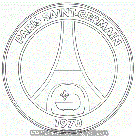 Emblem of Paris Saint-Germain Coloring