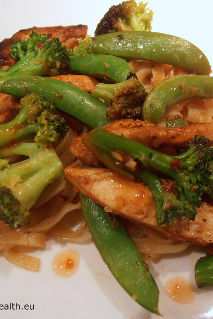 stir fry, chicken, broccoli, snow peas, recipe, recipes