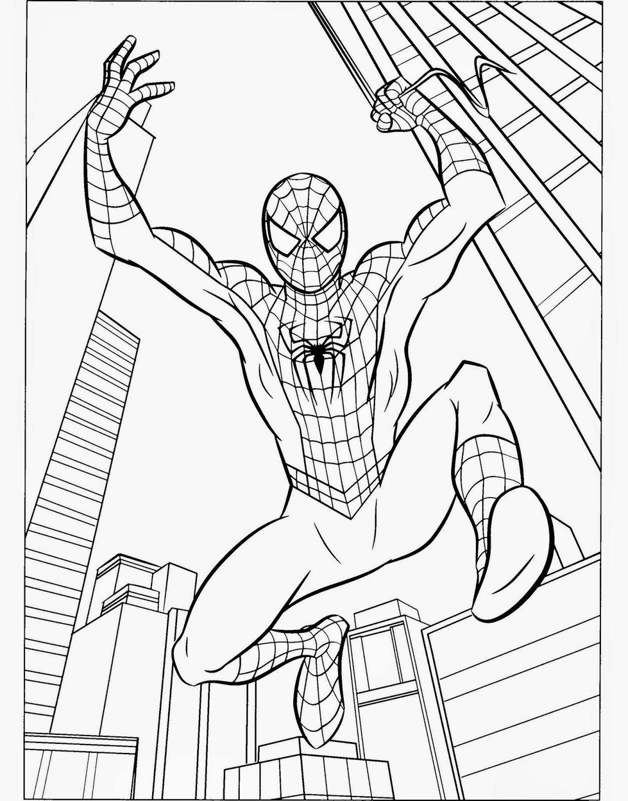 Spiderman Free Printable Coloring Pages Coloring filminspector
