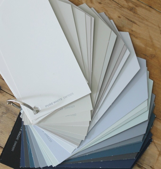 Make your own Sherwin Williams color swatch fan deck