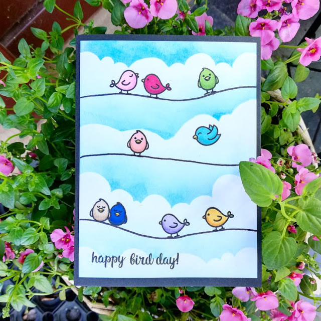 Sunny Studio Stamps: A Bird's Life Customer Card Share by S Byskov Design