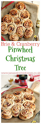 Festive Brie and Cranberry Pinwheel Christmas Tree Festive Brie and Cranberry Pinwheel Christmas Tree