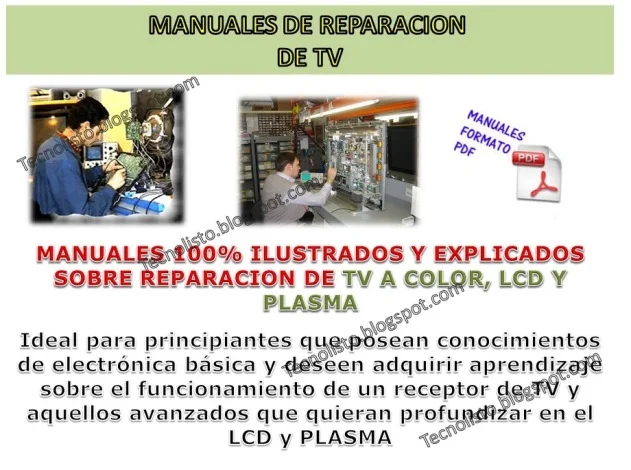 "Manual Reparación TV a Color, LCD y Plasma"