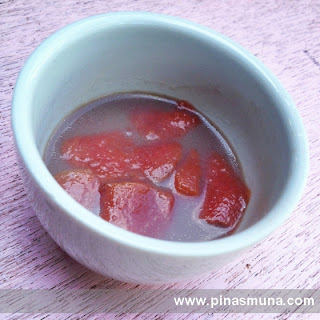sweetened guava cooked in coconut milk a delicacy in Maitum Sarangani