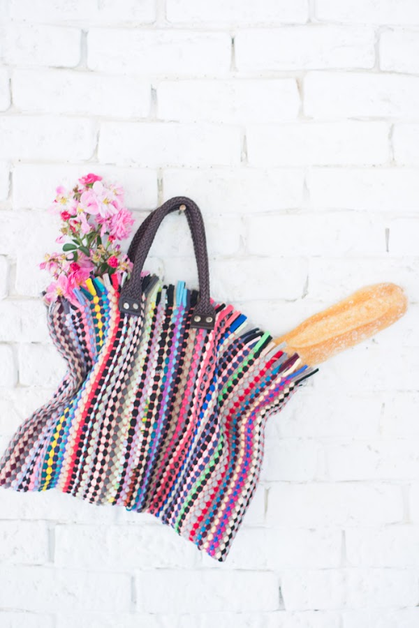 Bolsa para la compra con un salvamantel diy