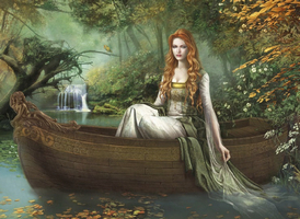 CHO 10139 Lady of the rhine HAED схемы вышивки художника Chris Ortega " CHO 10139 Lady of the rhine