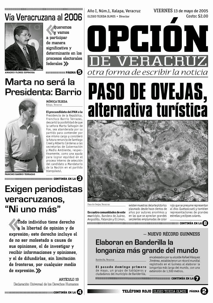 Opción de Veracruz Impreso no. 1