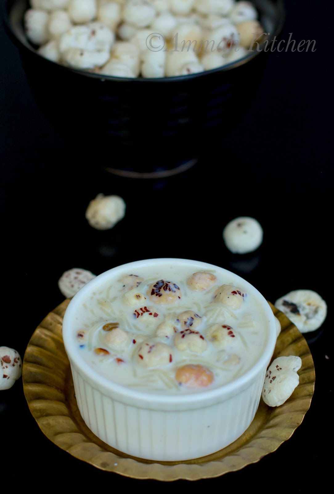 Makkhane Ki Kheer Indian Food Recipes Ammaji Kitchen