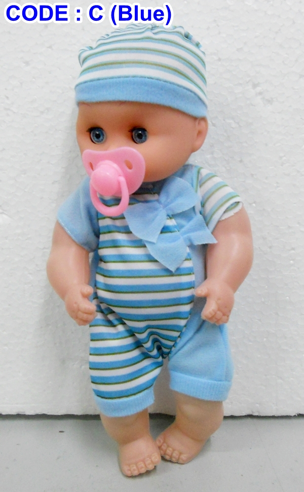 BongBongIdea TOY BABY DOLL WITH PACIFIER WITH SOUND EFFECT 2830CM