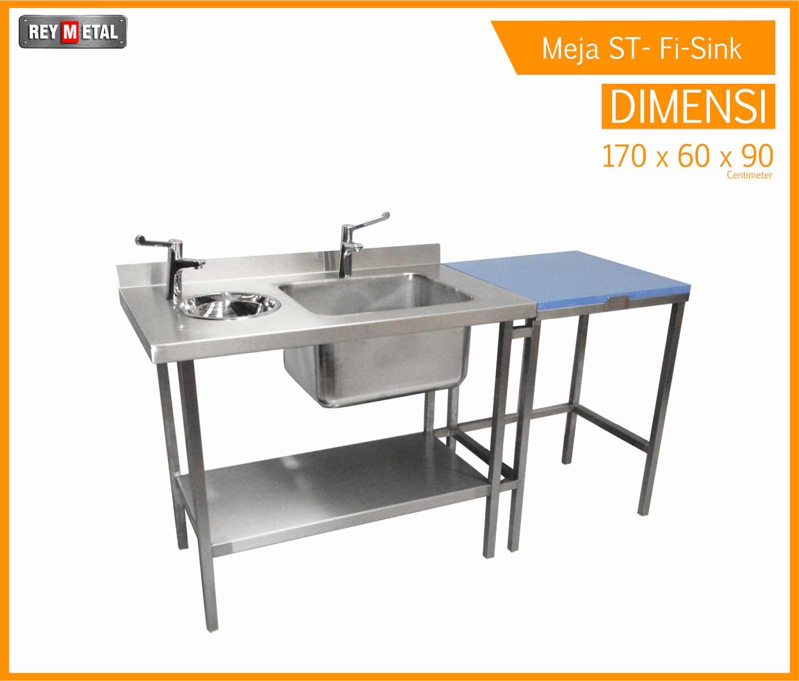 Harga Meja Dapur Stainless Khusus Daging Plus Sink