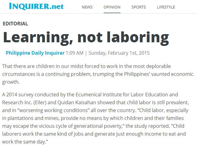 newspaper articles about education in the philippines