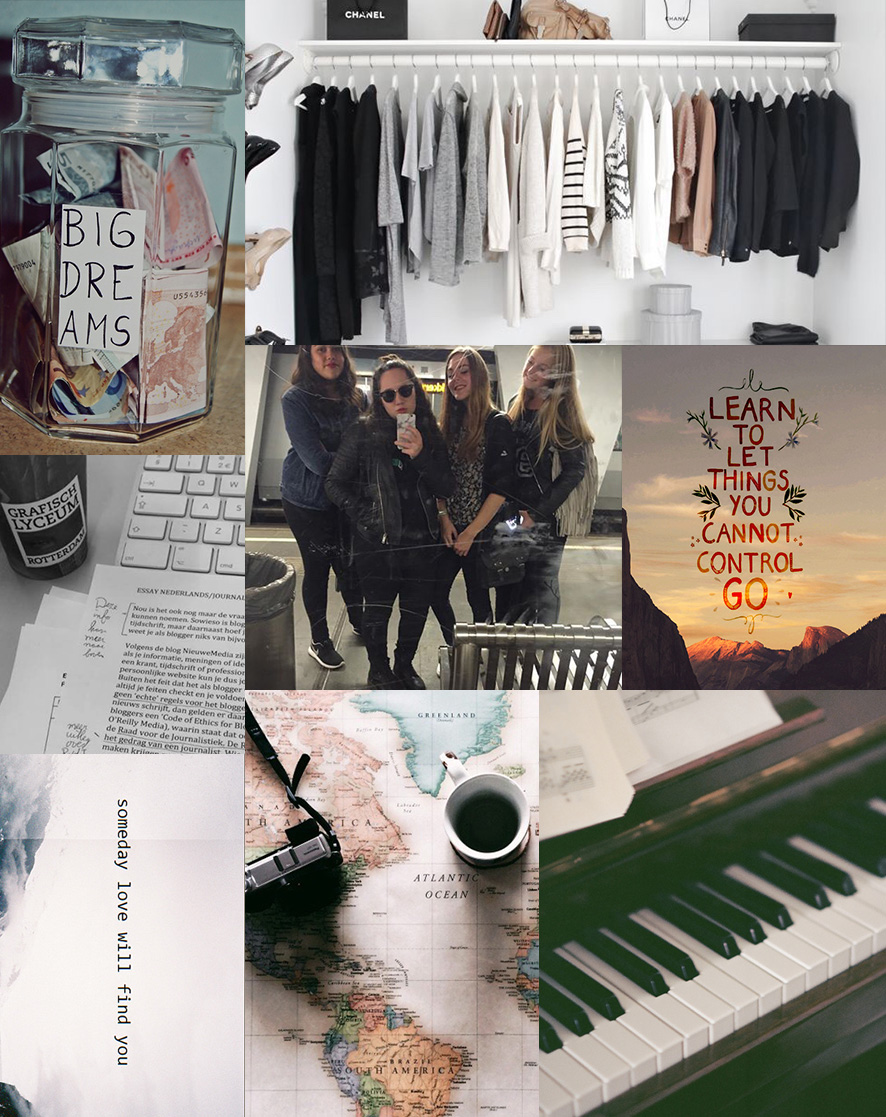 My current dreams and goals Mood board Romana Chiara