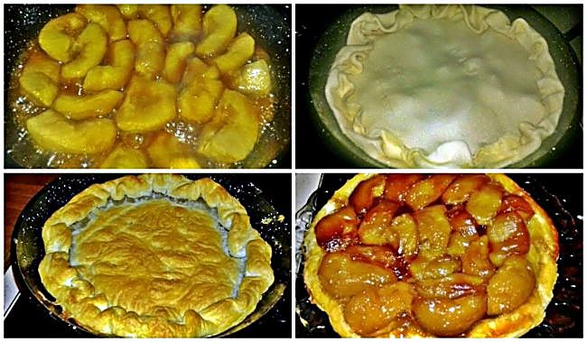 Preparación de la tarta tatín de manzana