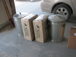 feed chicken storage coop trash homemaker preps harried shavings bales cans lidded pine february