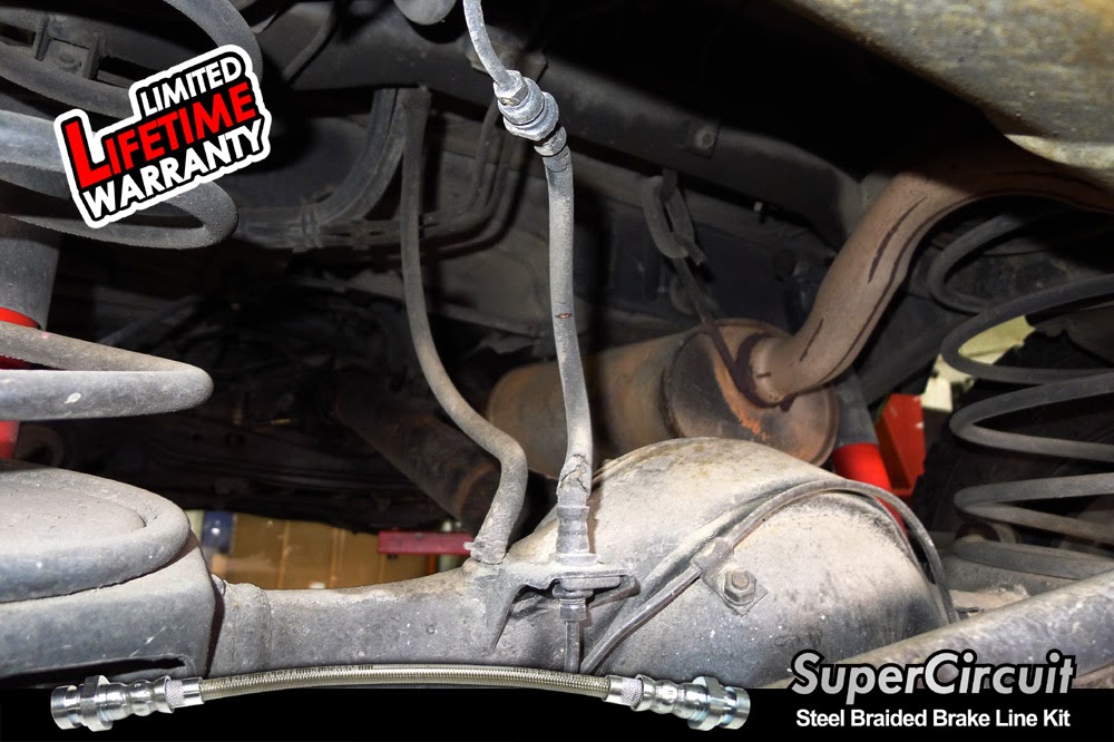 SUPERCIRCUIT Steel Braided Brake Lines Mitsubishi Pajero Steel Braided