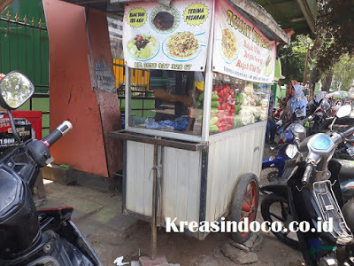 Harga Gerobak Aluminium Rujak Buah