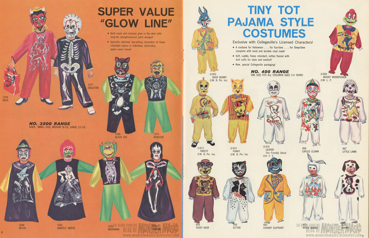 1965 Collegeville Costume Catalog Blood Curdling Blog of Monster Masks