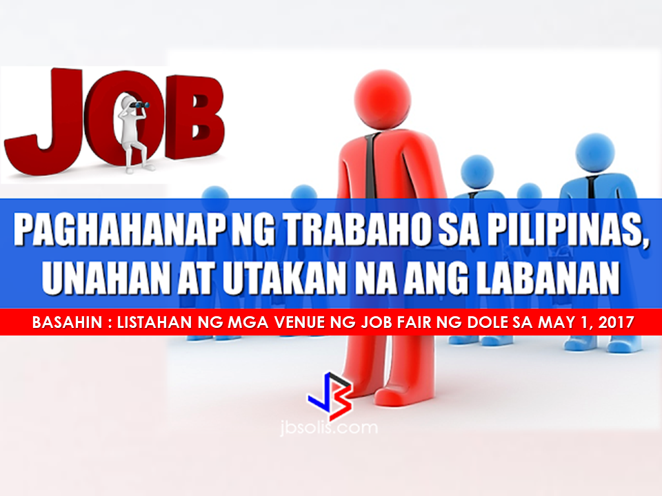 Lack of job opportunities and low wages are some of the reasons why there are Overseas Filipino Workers. The government fails to generate jobs for thousands of graduates which numbers increase every year. Unemployment rates are rising and finding a job becomes tougher and tougher.  Philjobnet, the official job portal of the government has around 8,000 available jobs but the applicants are about double. For a Filipino to have a job, it will take several months of trying until they can finally get hired. People from the provinces go to Manila for job hunting hoping that they can get lucky enough to be hired. In looking for a job, you need to spend a lot of time and money. Timing is also important. You need to grab the available opportunity at the right time or it will take another month of waiting.  Philjobnet has more than 8,000 jobs available and it changes in real time. Job vacancies that are available at this moment for you may be gone in a few minutes so you need to grab it by the neck and do not let it escape. There are around 19,000 people waiting for a job and if you got it in there first then you have better chances.  In finding a job, procrastinating will bring you nowhere. The competition is stiff and like the popular saying "strike the iron while it's hot", you need to do it NOW and waiting is not an option. The unemployment rate in the Philippines as of January is 6.6 percent according to the Labor Force Survey and there is 16.3 percent who are underemployed or those who are not earning according to their skills and specialization. In finding a job nowadays, if you really need a job, you should not consider proximity or salary. What is important is to gain skills and experience that will make your market value higher.  DOLE will have a Job fair this coming May 1 with available 200,000 job vacancies from over 800 employers. Bureau of Local Employment Director Dominique Rubia Tutay said around 200,000 jobs will be available in their Trabaho, Negosyo, Kabuhayan (TNK) fairs in partnership with the Department of Trade and Industry.  Here are the venue of the fairs in different regions:  Metro Manila  Quezon City Hall Fisher Mall, Quezon City Ayala Mall, Muntinlupa City Basketball court behind Parañaque City Hall Vista Mall, Taguig City Robinsons Mall, Las Piñas City Valenzuela Astrodome, Valenzuela City Bonifacio Monument, Manila City Malabon City Hall Pasay City Hall Cordillera Administrative Region  Baguio Convention Center Ilocos Region  Robinsons, Ilocos Norte Robinsons, Lingayen, Pangasinan Cagayan Valley Region Ilagan, Isabela Mall of the Valley, Tuguegarao Central Luzon Region  SM City Baliuag, Bulacan Provincial Old Capitol Freedom Park, Cabanatuan City, Nueva Ecija SM City Clark, Pampanga SM City Downtown and SM City Pampanga, City of San Fernando, Pampanga Metro Town Mall, Sto Cristo, Tarlac City, Tarlac People’s Park, Iba, Zambales Southern Tagalog (Calabarzon)  Pacific Mall, Lucena City Centro Mall, Cabuyao Cultural Center, Sta Cruz, Laguna The District Mall, Imus, Cavite Southwestern Tagalog (Mimaropa)  Roxas, Mindoro Oriental Puerto Princesa City, Palawan  Bicol Region Pacific Mall, Legaspi City  Western Visayas Atria, Mandurriao, Iloilo City   Central Visayas  Abellana National Sports Complex, Cebu City Cebu Capitol, Cebu City SM City Cebu, Cebu City Eastern Visayas Leyte Academic Center, Candahug, Palo, Leyte Ormoc City Hall Zamboanga Peninsula  Western Mindanao State University, Normal Road, Baliwasan, Zamboanga City Northern Mindanao  Cagayan de Oro City Ozamis City Iligan City Malaybalay City Davao Region  Gaisano Mall of Davao, JP Laurel Ave., Bajada, Davao City  SOCCSKSARGEN KCC Mall Convention Center, General Santos City CARAGA  Robinsons Place, Butuan City Negros Island Region SM City, Bacolod Reclamation Area, Bacolod City Negros Oriental Convention Center, Dumaguete City   There will also be a job fair in Vista Mall, Balanga City, Bataan, on May 5.   Those living in NHA resettlements in Pandi, Bulacan, may also participate in a special job fair organized from May 9 to 11.  Job seekers are reminded to bring application requirements such as their resumé or curriculum vitae, 2x2 ID pictures, certificates of employment from former employers, diploma, transcript of records, and a certified true copy of birth certificate.  Source: GMA, DOLE  RECOMMENDED: The Technical Education and Skills Development Authority (TESDA) has announced that it is going to give an on-site assessment to overseas Filipino workers (OFWs) who are bound for the Middle East.  Secretary Guiling "Gene" Mamondiong, TESDA Director-General said that the Onsite Assessment Program (OAP) aims to find out if the OFWs possess the competencies required in a preferred work.  Mamondiong disclosed that a delegation from TESDA will go to the Middle East to conduct the onsite assessment in coordination with the Philippine Overseas Labor Offices (POLO).  The TESDA onsite assessment is scheduled at Comsofil in Riyadh; POLO, Dubai;  ICSA, Kuwait City and Total Care International in Jeddah. OFWs who are interested in the onsite assessment may visit the POLO in the scheduled areas. Jeddah and Dubai have already submitted a list of assessment candidates, Mamondiong said.  Workers may take the assessment in the following qualifications:   Riyadh:  Technical Drafting NC II;  Visual Graphics Design NC II  and Computer Systems Servicing NC II for    Dubai:  Technical Drafting NC II,  Visual Graphics Design NC III,  Massage Therapy NC II and Caregiving NC II.   Kuwait: Technical Drafting NC II  Visual Graphics Design NC III  Computer Systems Servicing NC II.   Jeddah:  Massage Therapy NC II   Caregiving NC II. The TESDA onsite assessment is scheduled at Comsofil in Riyadh; POLO, Dubai;  ICSA, Kuwait City  and Total Care International in Jeddah.  Poor PGH Patients to Benefit From P100Million Funds From President Rodrigo Duterte Known to be a President with a soft spot for the  poor and those who are in the lace of society, President Rodrigo Duterte has once again proved it when he allocated P100 million to fund the hospitalization of the poor patients at the state-owned Philippine General Hospital (PGH). The President turned over the check to PGH Director Dr. Gerardo Legaspi during a meeting in Malacañang on March 7, 2017.   In a statement released by Radio Television  Network Malacañang, it says that the said fund will be allocated for the underprivileged patients who cannot afford medical procedures and treatments.      The President has shown his soft spot for the poor after giving P2 billion from PAGCOR, to  the Department of Health  to be used for   the free medical assistance to the public.  Present during the meeting with the President were PGH Director Gerardo Legazpi,  Dr. Ireneo Quiron of the PGH Fiscal Services, Deputy Executive Secretary for Finance and Administration Rizalina Justol, and Special Assistant to the President (SAP) Christopher ‘Bong’ Go.  Recommended:   The President assures that he will bring 250 stranded OFWs from Saudi Arabia with him when he returned to the Philippines after a series of visit in the Middle East. During his speech in Davao before his departure, he said that God-willing, he will bring some OFWs in death row with him when he return to the country. During his speech in front of the Filipino Community in Riyadh , Saudi Arabia, President Duterte said that he will be bringing home the first batch of 250 OFWs who had been stranded in Saudi Arabia for a very long time, and they will continue to do it. "We are arranging for the transportation of 250 OFWs who hopefully be back to the Philippines in time for the return of President Rodrigo Duterte.., " DOLE Secretary Silvestre Bello III said. Secretary Bello also added that since the announcement of the Saudi Crown Prince Deputy Prime Minister and the Minister of Interior Prince Mohammed bin Naif Al Saud about the amnesty program for expats, DOLE has already sent an augmentation team to assist the OFWs to comply with the requirements for the amnesty and a lot of them have already availed it. According to Secretary Bello, they are also working on the unpaid claims of the OFWs and they are only validating it in order to establish their claims. If they are all been verified, OWWA will be paying their money claims in advance. President Duterte will also be visiting Bahrain and Qatar after his visit to Saudi Arabia and is expected to be back in the Philippines on April 17. Recommended: "They've been given the clearance. I will fly them home. When I return, I'll be bringing some of them home, " he said during a pre-departure press briefing in Davao City. Reports saying that the Embassy officials in Saudi Arabia have been acting slow with regards to helping stranded and runaway OFWs are not entirely correct according to Philippine Consul General Iric Arribas. He also said that the Philippine Embassy in Riyadh and the philippine Consulate in Jeddah are both providing the OFWs all the help they need which includes repatriation as well. 700 OFWs have been in jails in Saudi Arabia for various charges because there are no assistance coming from the Embassy officials, according to the reports from various OFW advocates. The OFWs are the reason why President Rodrigo Duterte is pushing through with the campaign on illegal drugs, acknowledging their hardships and sacrifices. He said that as he visit the countries where there are OFWs, he has heard sad stories about them: sexually abused Filipinas,domestic helpers being forced to work on a number of employers. "I have been to many places. I have been to the Middle East. You know, the husband is working in one place, the wife in another country. The so many sad stories I hear about our women being raped, abused sexually," The President said. About Filipino domestic helpers, he said: "If you are working on a family and the employer's sibling doesn't have a helper, you will also work for them. And if in a compound,the son-in-law of the employer is also living in there, you will also work for him.So, they would finish their work on sunrise." He even refer to the OFWs being similar to the African slaves because of the situation that they have been into for the sake of their families back home. Citing instances that some of them, out of deep despair, resorted to ending their own lives. The President also said that he finds it heartbreaking to know that after all the sacrifices of the OFWs working abroad for the future of their families they would come home just to learn that their children has been into illegal drugs. "I made no bones about my hatred. I said, 'If you do drugs in my city, if you destroy our daughters and sons, I'll just have to kill you.' I repeated the same warning when i became president," he said. Critics of the so-called violent war on drugs under President Duterte's administration includes local and international human rights groups, linking the campaign on thousands of drug-related killings. Police figures show that legitimate police operations have led to over 2,600 deaths of individuals involved in drugs since the war on drugs began. However, the war on drugs has been evident that the extent of drug menace should be taken seriously. The drug personalities includes high ranking officials and they thrive in the expense of our own children,if not being into drugs, being victimized by drug related crimes. The campaign on illegal drugs has somehow made a statement among the drug pushers and addicts. If the common citizen fear walking on the streets at night worrying about the drug addicts lurking in the dark, now they can walk peacefully while the drug addicts hide in fear that the police authorities might get them. Source:GMA {INSERT ALL PARAGRAPHS HERE {EMBED 3 FB PAGES POST FROM JBSOLIS/THOUGHTSKOTO/PEBA HERE OR INSERT 3 LINKS} ©2017 THOUGHTSKOTO www.jbsolis.com SEARCH JBSOLIS The OFWs are the reason why President Rodrigo Duterte is pushing through with the campaign on illegal drugs, acknowledging their hardships and sacrifices. He said that as he visit the countries where there are OFWs, he has heard sad stories about them: sexually abused Filipinas,domestic helpers being forced to work on a number of employers. ©2017 THOUGHTSKOTO www.jbsolis.com SEARCH JBSOLIS  "They've been given the clearance. I will fly them home. When I return, I'll be bringing some of them home, " he said during a pre-departure press briefing in Davao City. The President assures that he will bring 250 stranded OFWs from Saudi Arabia with him when he returned to the Philippines after a series of visit in the Middle East. During his speech in Davao before his departure, he said that God-willing, he will bring some OFWs in death row with him when he return to the country. During his speech in front of the Filipino Community in Riyadh , Saudi Arabia, President Duterte said that he will be bringing home the first batch of 250 OFWs who had been stranded in Saudi Arabia for a very long time, and they will continue to do it. "We are arranging for the transportation of 250 OFWs who hopefully be back to the Philippines in time for the return of President Rodrigo Duterte.., " DOLE Secretary Silvestre Bello III said. Secretary Bello also added that since the announcement of the Saudi Crown Prince Deputy Prime Minister and the Minister of Interior Prince Mohammed bin Naif Al Saud about the amnesty program for expats, DOLE has already sent an augmentation team to assist the OFWs to comply with the requirements for the amnesty and a lot of them have already availed it. According to Secretary Bello, they are also working on the unpaid claims of the OFWs and they are only validating it in order to establish their claims. If they are all been verified, OWWA will be paying their money claims in advance. President Duterte will also be visiting Bahrain and Qatar after his visit to Saudi Arabia and is expected to be back in the Philippines on April 17. Recommended: "They've been given the clearance. I will fly them home. When I return, I'll be bringing some of them home, " he said during a pre-departure press briefing in Davao City. Reports saying that the Embassy officials in Saudi Arabia have been acting slow with regards to helping stranded and runaway OFWs are not entirely correct according to Philippine Consul General Iric Arribas. He also said that the Philippine Embassy in Riyadh and the philippine Consulate in Jeddah are both providing the OFWs all the help they need which includes repatriation as well. 700 OFWs have been in jails in Saudi Arabia for various charges because there are no assistance coming from the Embassy officials, according to the reports from various OFW advocates. The OFWs are the reason why President Rodrigo Duterte is pushing through with the campaign on illegal drugs, acknowledging their hardships and sacrifices. He said that as he visit the countries where there are OFWs, he has heard sad stories about them: sexually abused Filipinas,domestic helpers being forced to work on a number of employers. "I have been to many places. I have been to the Middle East. You know, the husband is working in one place, the wife in another country. The so many sad stories I hear about our women being raped, abused sexually," The President said. About Filipino domestic helpers, he said: "If you are working on a family and the employer's sibling doesn't have a helper, you will also work for them. And if in a compound,the son-in-law of the employer is also living in there, you will also work for him.So, they would finish their work on sunrise." He even refer to the OFWs being similar to the African slaves because of the situation that they have been into for the sake of their families back home. Citing instances that some of them, out of deep despair, resorted to ending their own lives. The President also said that he finds it heartbreaking to know that after all the sacrifices of the OFWs working abroad for the future of their families they would come home just to learn that their children has been into illegal drugs. "I made no bones about my hatred. I said, 'If you do drugs in my city, if you destroy our daughters and sons, I'll just have to kill you.' I repeated the same warning when i became president," he said. Critics of the so-called violent war on drugs under President Duterte's administration includes local and international human rights groups, linking the campaign on thousands of drug-related killings. Police figures show that legitimate police operations have led to over 2,600 deaths of individuals involved in drugs since the war on drugs began. However, the war on drugs has been evident that the extent of drug menace should be taken seriously. The drug personalities includes high ranking officials and they thrive in the expense of our own children,if not being into drugs, being victimized by drug related crimes. The campaign on illegal drugs has somehow made a statement among the drug pushers and addicts. If the common citizen fear walking on the streets at night worrying about the drug addicts lurking in the dark, now they can walk peacefully while the drug addicts hide in fear that the police authorities might get them. Source:GMA {INSERT ALL PARAGRAPHS HERE {EMBED 3 FB PAGES POST FROM JBSOLIS/THOUGHTSKOTO/PEBA HERE OR INSERT 3 LINKS} ©2017 THOUGHTSKOTO www.jbsolis.com SEARCH JBSOLIS The OFWs are the reason why President Rodrigo Duterte is pushing through with the campaign on illegal drugs, acknowledging their hardships and sacrifices. He said that as he visit the countries where there are OFWs, he has heard sad stories about them: sexually abused Filipinas,domestic helpers being forced to work on a number of employers. ©2017 THOUGHTSKOTO www.jbsolis.com SEARCH JBSOLIS  Reports saying that the Embassy officials in Saudi Arabia have been acting slow with regards to helping stranded and runaway OFWs are not entirely correct according to Philippine Consul General Iric Arribas.  He also said that the Philippine Embassy in Riyadh and  the philippine Consulate in Jeddah are both providing the OFWs all the help they need which includes repatriation as well.   700 OFWs have been in jails in Saudi Arabia for various charges because there are no assistance coming from the Embassy officials, according to the reports from various OFW advocates.     The OFWs are the reason why President Rodrigo Duterte is pushing through with the campaign on illegal drugs, acknowledging their hardships and sacrifices. He said that as he visit the countries where there are OFWs, he has heard sad stories about them: sexually abused Filipinas,domestic helpers being forced to work on a number of employers. "I have been to many places. I have been to the Middle East. You know, the husband is working in one place, the wife in another country. The so many sad stories I hear about our women being raped, abused sexually," The President said. About Filipino domestic helpers, he said: "If you are working on a family and the employer's sibling doesn't have a helper, you will also work for them. And if in a compound,the son-in-law of the employer is also living in there, you will also work for him.So, they would finish their work on sunrise." He even refer to the OFWs being similar to the African slaves because of the situation that they have been into for the sake of their families back home. Citing instances that some of them, out of deep despair, resorted to ending their own lives. The President also said that he finds it heartbreaking to know that after all the sacrifices of the OFWs working abroad for the future of their families they would come home just to learn that their children has been into illegal drugs. "I made no bones about my hatred. I said, 'If you do drugs in my city, if you destroy our daughters and sons, I'll just have to kill you.' I repeated the same warning when i became president," he said. Critics of the so-called violent war on drugs under President Duterte's administration includes local and international human rights groups, linking the campaign on thousands of drug-related killings. Police figures show that legitimate police operations have led to over 2,600 deaths of individuals involved in drugs since the war on drugs began. However, the war on drugs has been evident that the extent of drug menace should be taken seriously. The drug personalities includes high ranking officials and they thrive in the expense of our own children,if not being into drugs, being victimized by drug related crimes. The campaign on illegal drugs has somehow made a statement among the drug pushers and addicts. If the common citizen fear walking on the streets at night worrying about the drug addicts lurking in the dark, now they can walk peacefully while the drug addicts hide in fear that the police authorities might get them. Source:GMA {INSERT ALL PARAGRAPHS HERE {EMBED 3 FB PAGES POST FROM JBSOLIS/THOUGHTSKOTO/PEBA HERE OR INSERT 3 LINKS} ©2017 THOUGHTSKOTO www.jbsolis.com SEARCH JBSOLIS  The OFWs are the reason why President Rodrigo Duterte is pushing through with the campaign on illegal drugs, acknowledging their hardships and sacrifices.  He said that as he visit the countries where there are OFWs, he has heard sad stories about them: sexually abused Filipinas,domestic helpers being forced to work on a number of employers   ©2017 THOUGHTSKOTO  www.jbsolis.com  SEARCH JBSOLIS     ©2017 THOUGHTSKOTO www.jbsolis.com SEARCH JBSOLIS