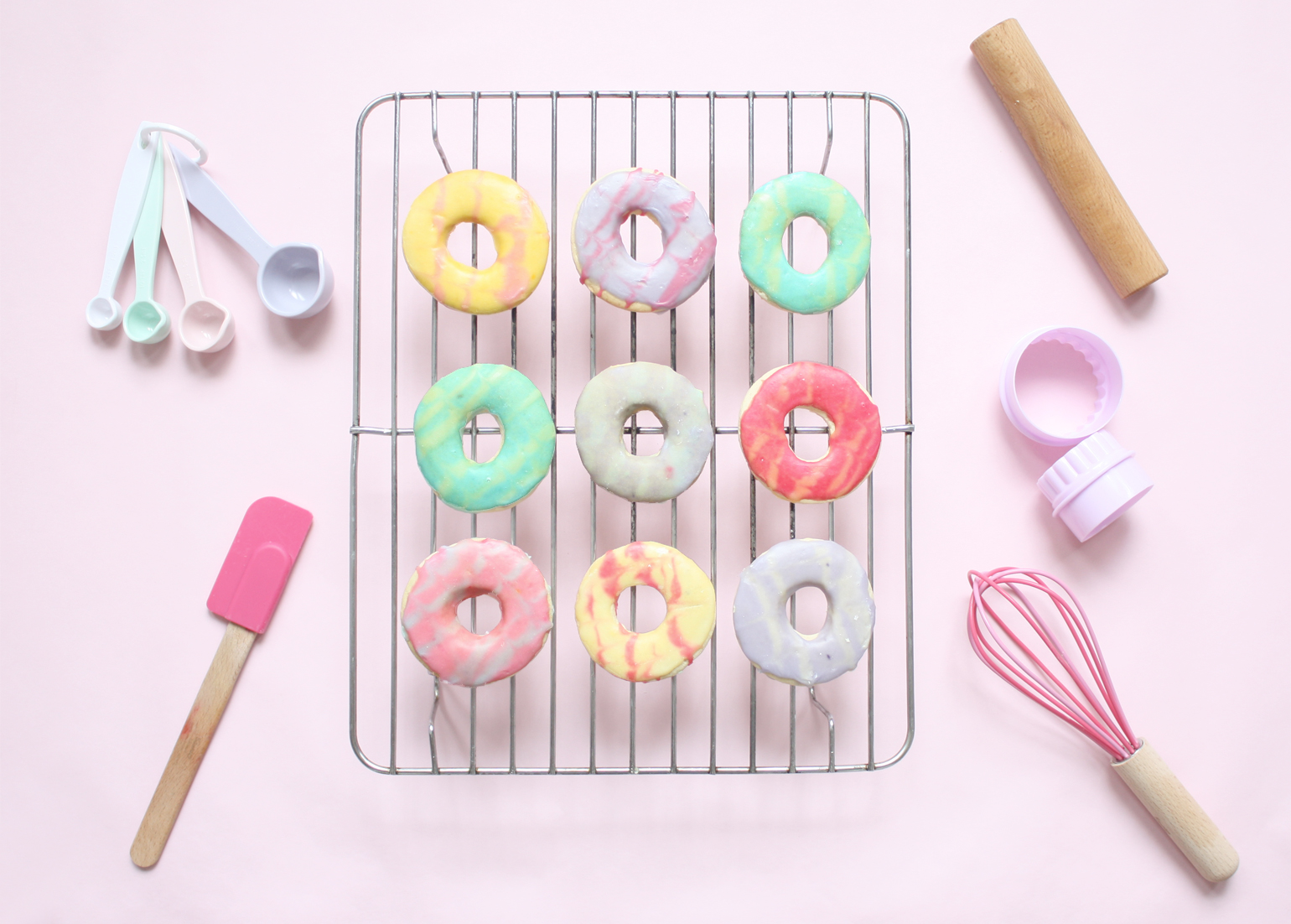 vegan iced ring biscuits