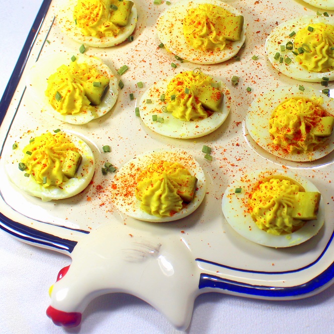 52 Ways to Cook Grandma's Classic DILL PICKLE DEVILED EGGS