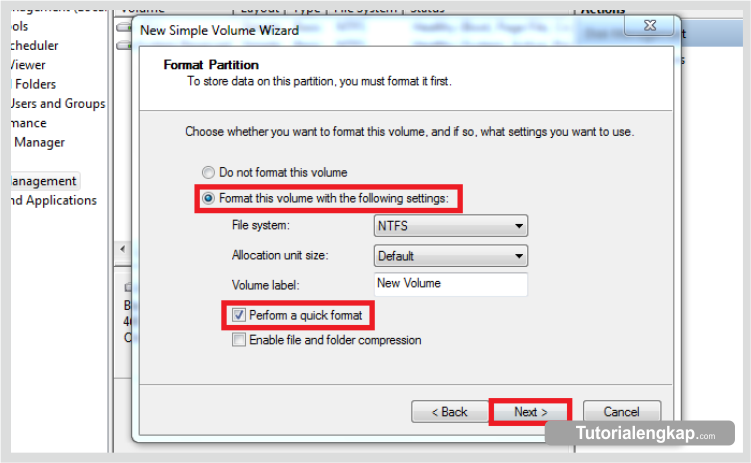 Tutorialengkap.com, how to make new partition on windows, cara terbaru membuat partisi hardisk, cara yang benar dalam membuat partisi hardisk, tutorial cara membuat partisi, langkah mudah membuat partisi hardisk tanpa bantuan apliakasi pihak ketiga